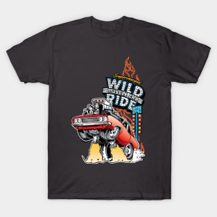 Hot Rod Wild Ride Muscle Car T-Shirt